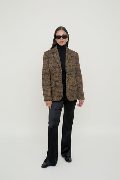 Vintage tweed bouclé blazer