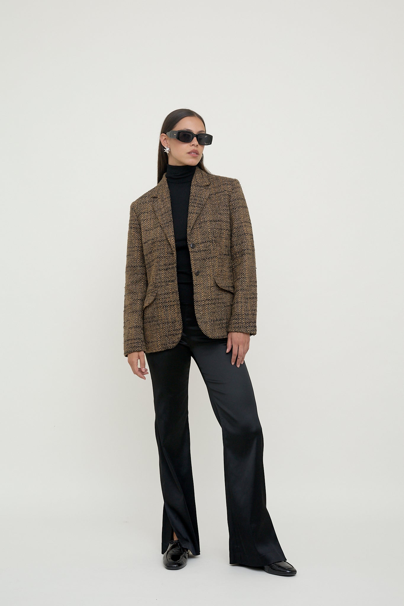 Vintage tweed bouclé blazer