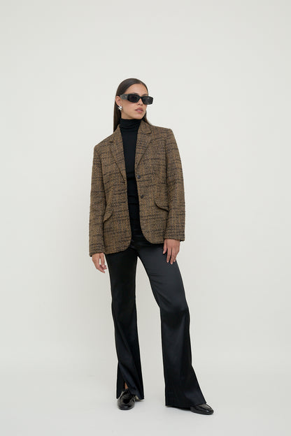 Vintage tweed bouclé blazer