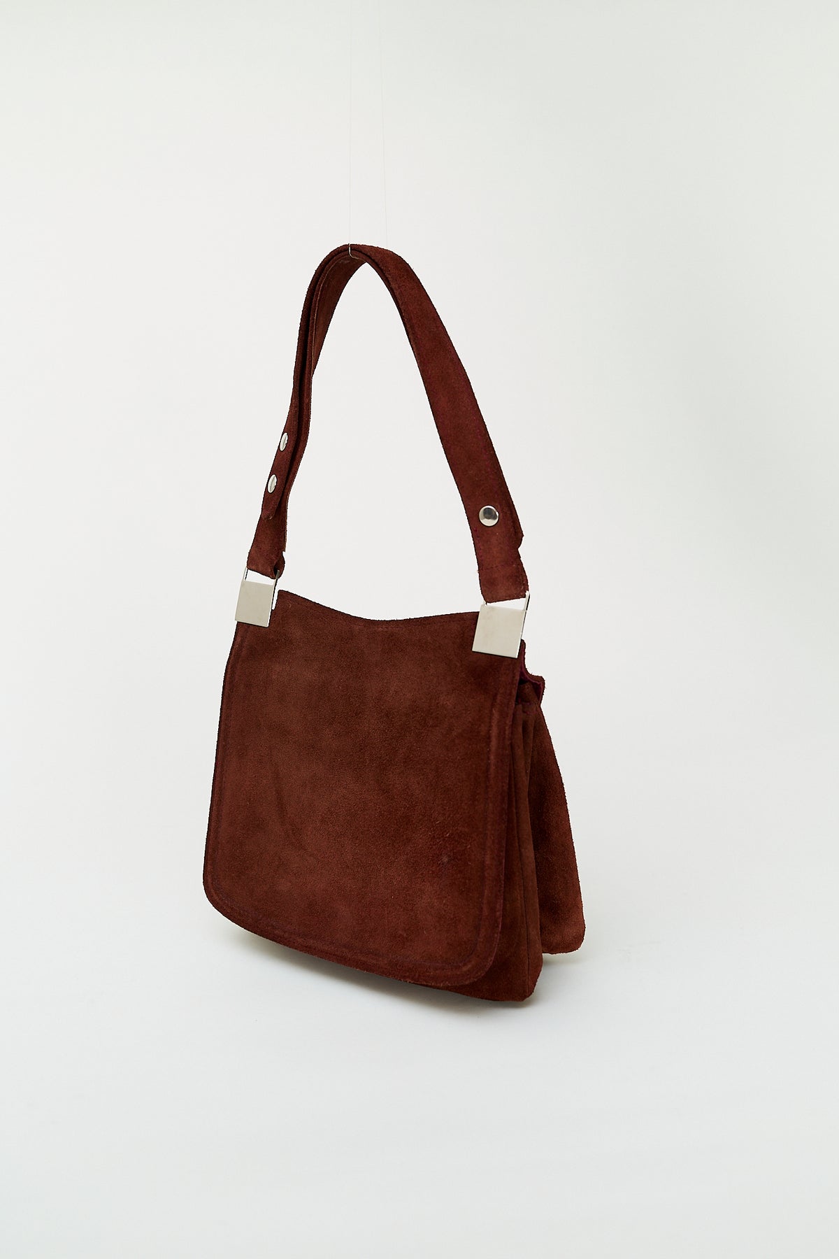 Suede shoulder bag