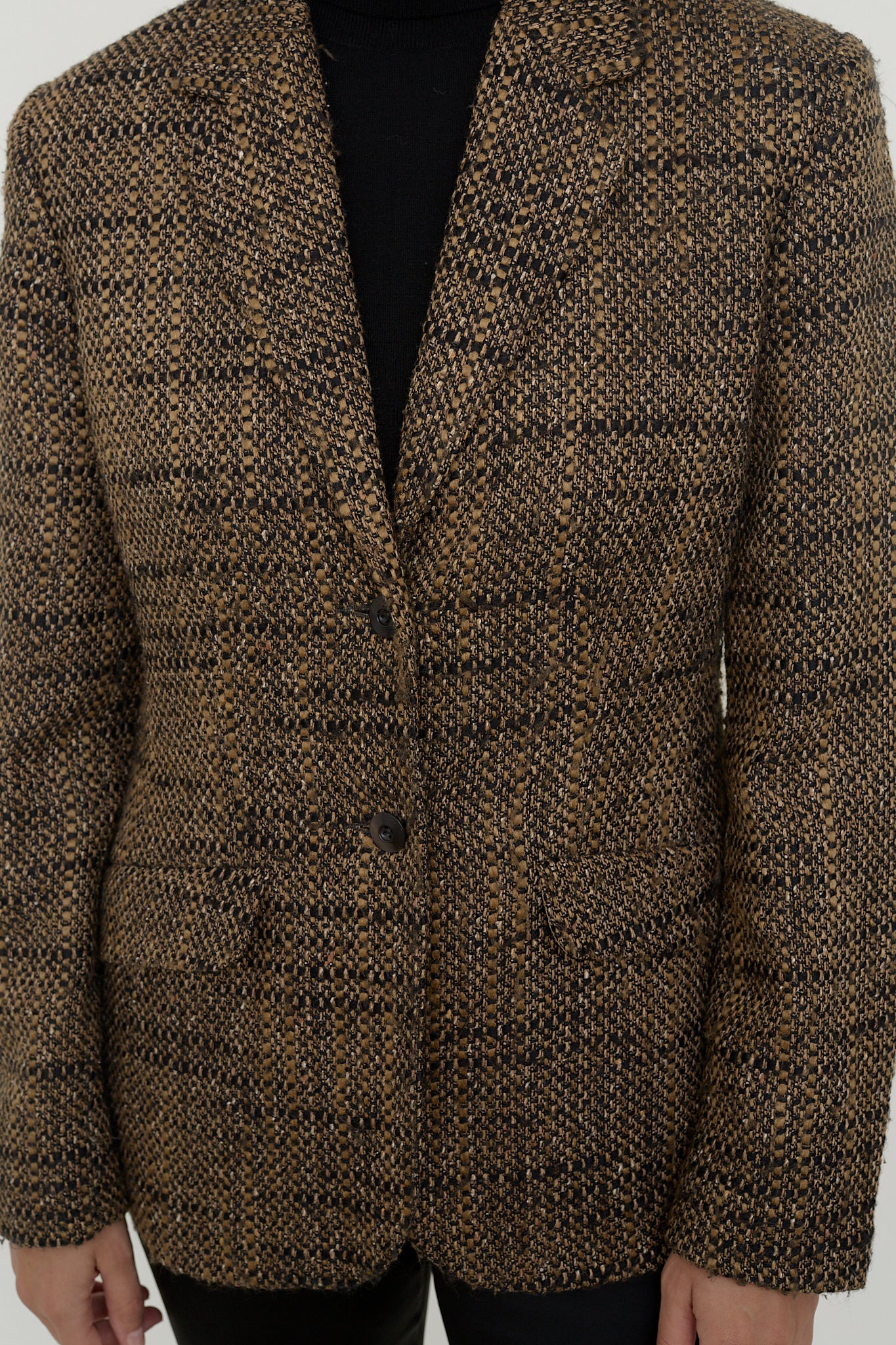 Vintage tweed bouclé blazer