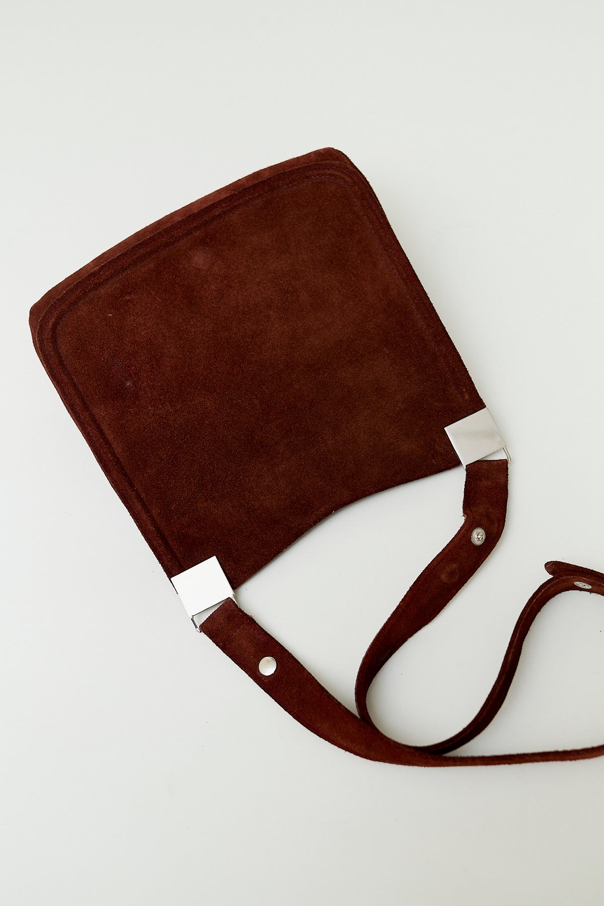Suede shoulder bag