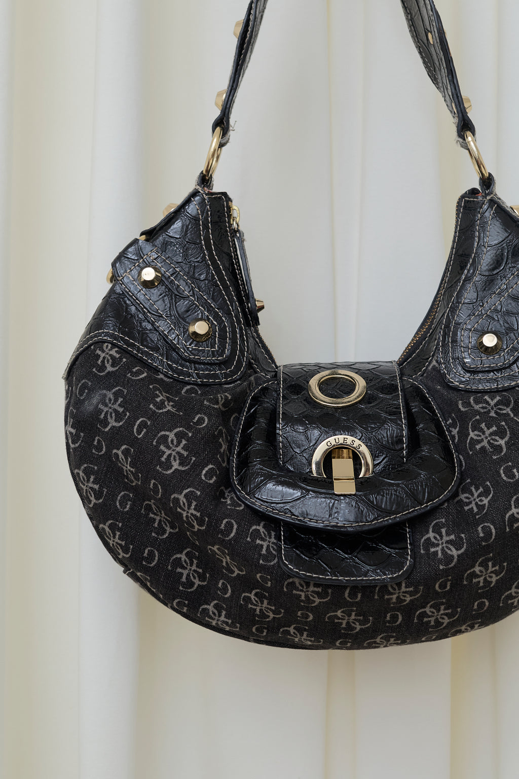 Guess monogram hobo bag