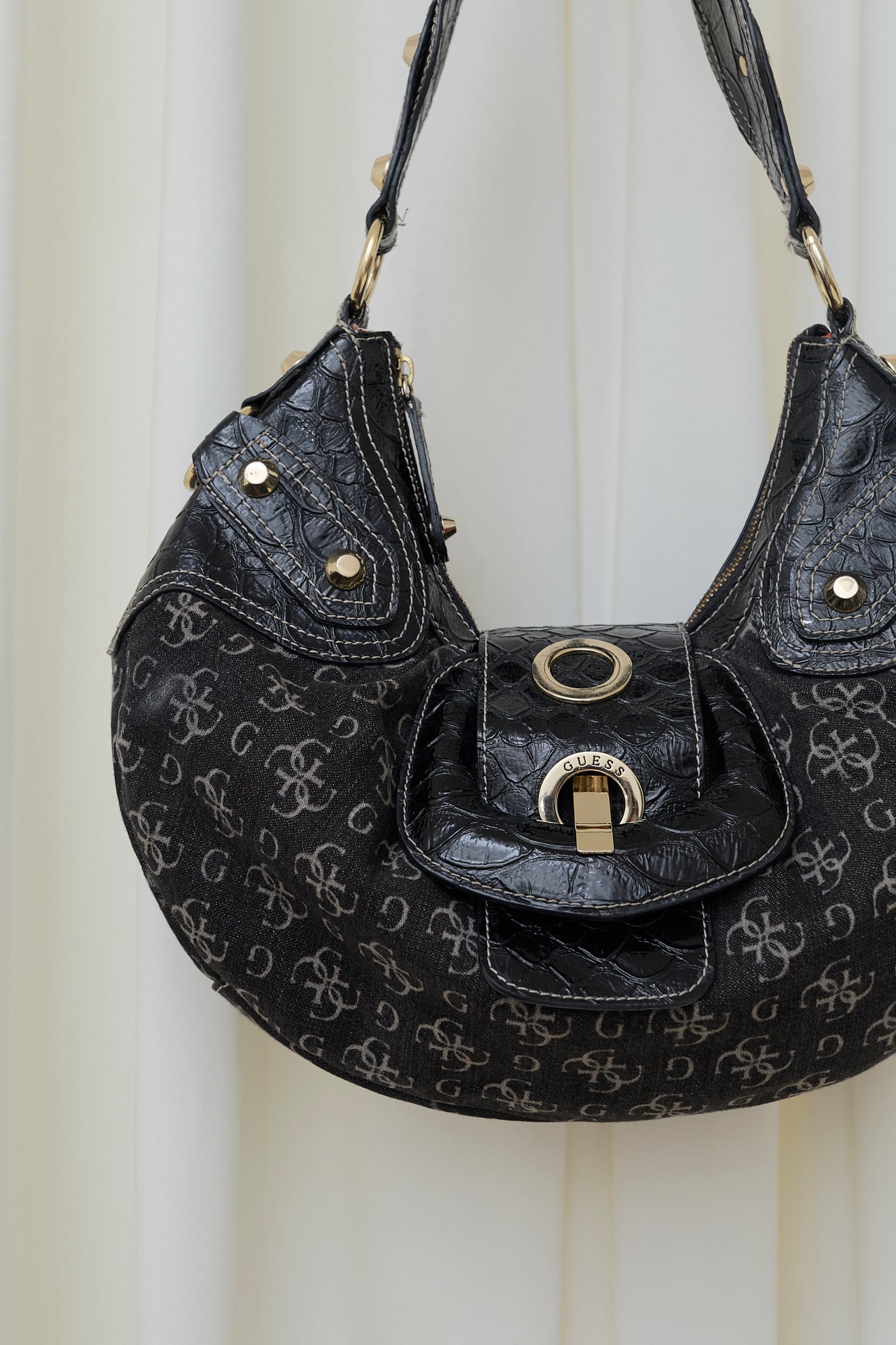 Guess monogram hobo bag