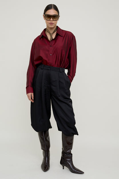 Merlot silk blouse
