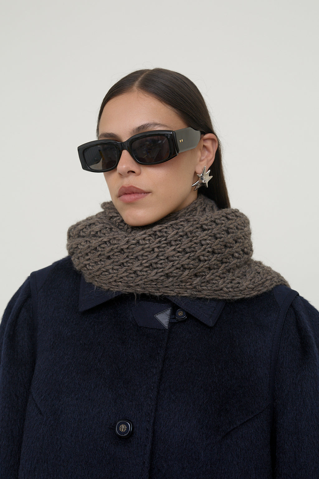 Chunky knit winter scarf