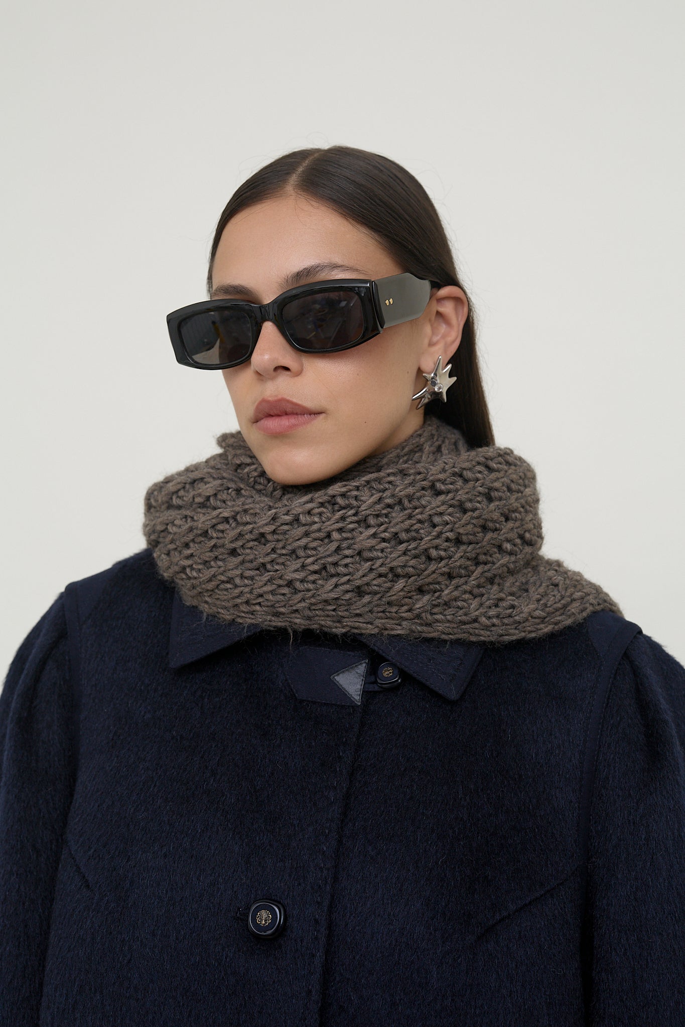 Chunky knit winter scarf