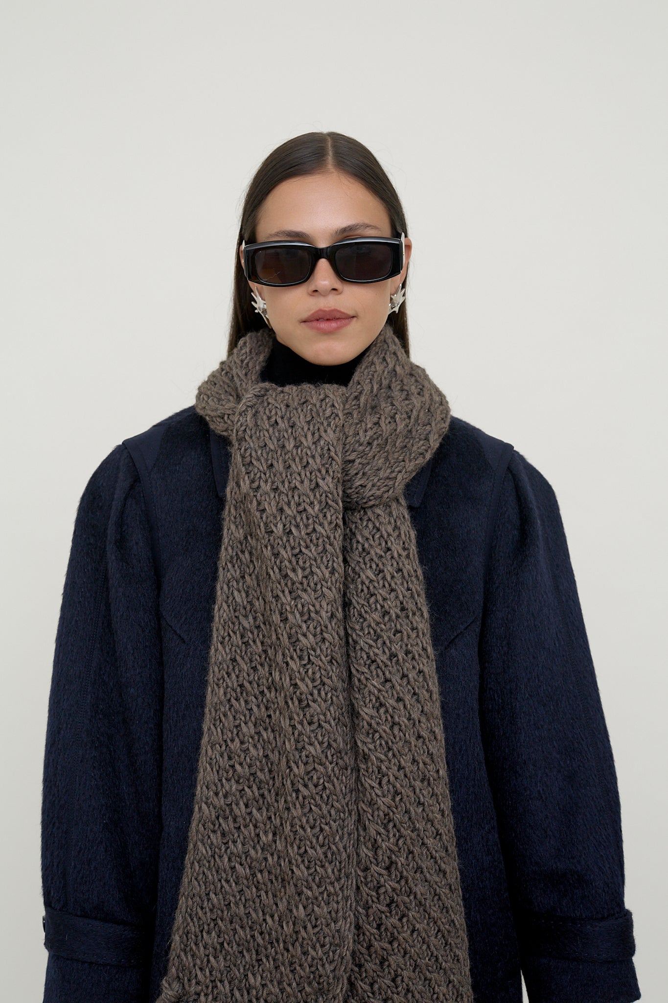 Chunky knit winter scarf