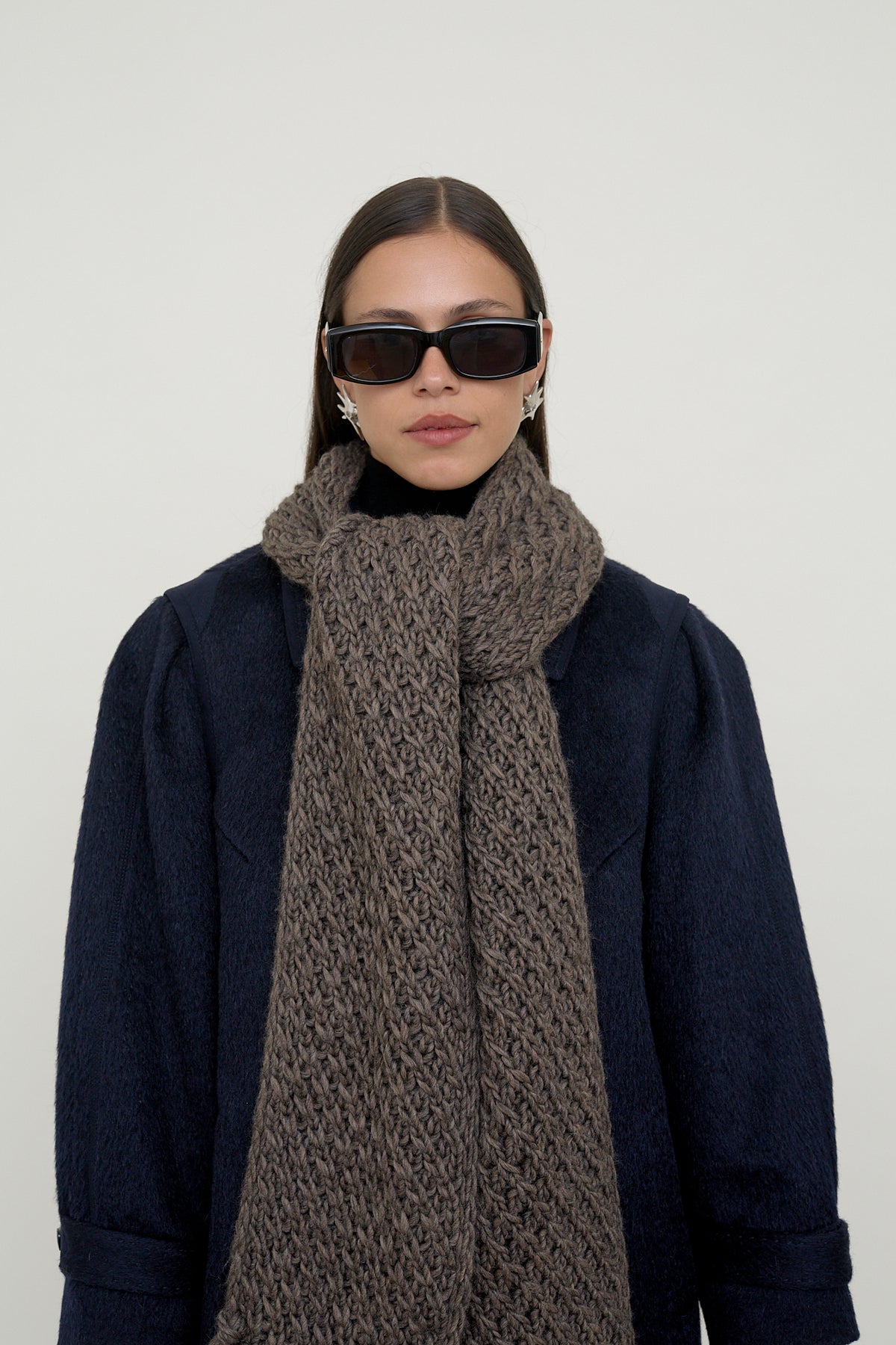 Chunky knit winter scarf