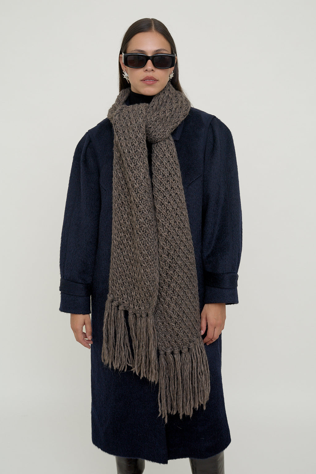 Chunky knit winter scarf