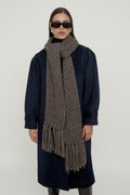 Chunky knit winter scarf