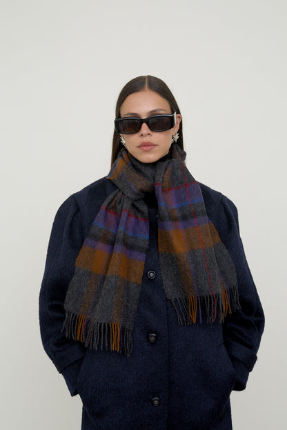 Vintage checkered scarf