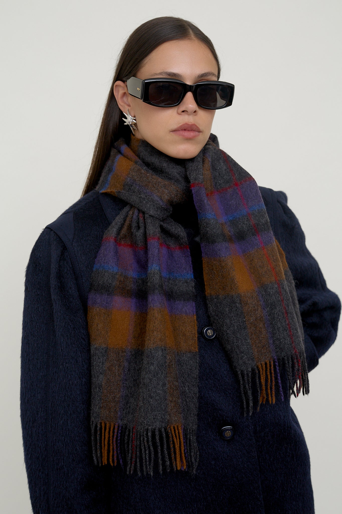 Vintage checkered scarf