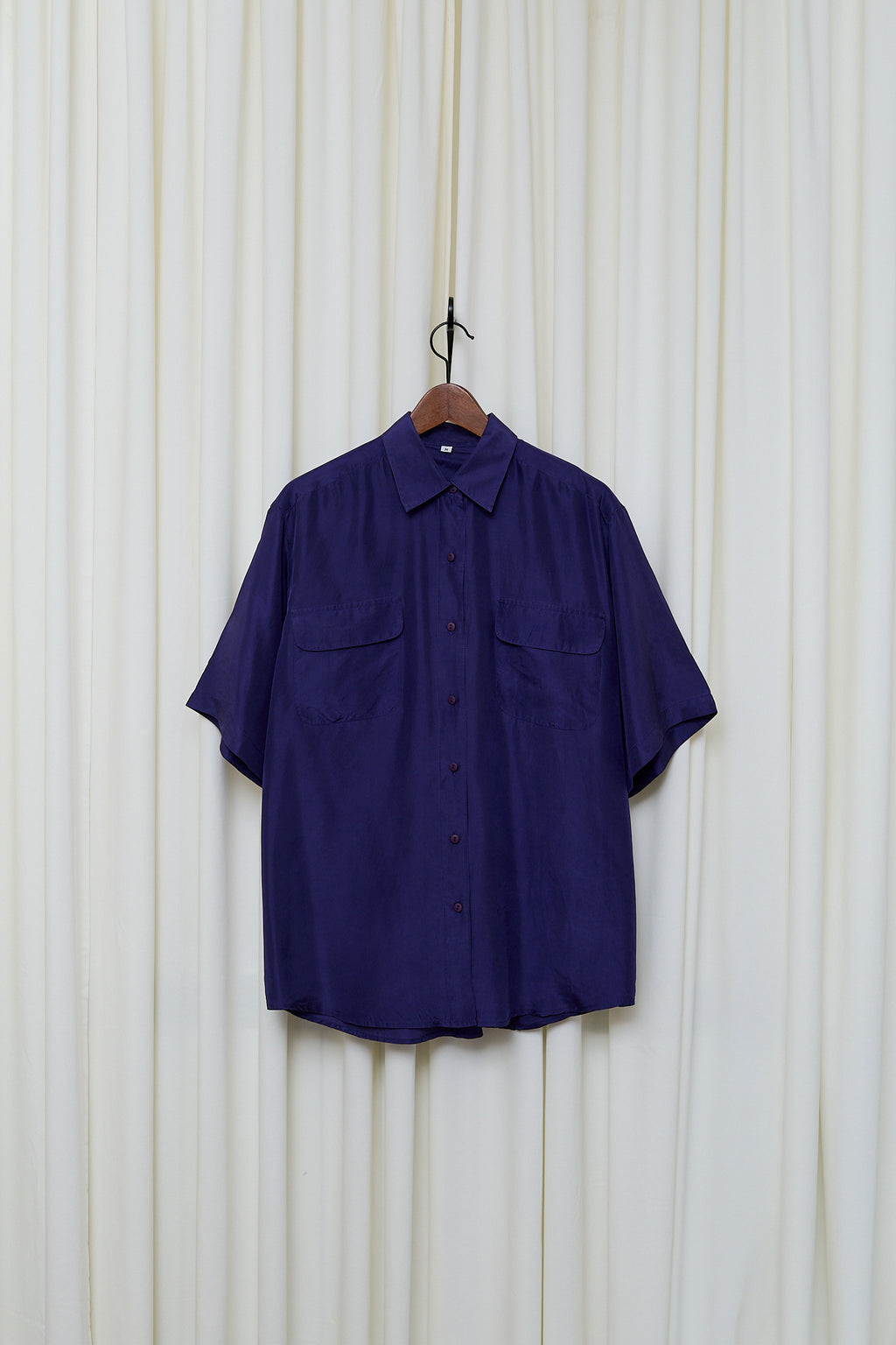 Cobalt silk shirt