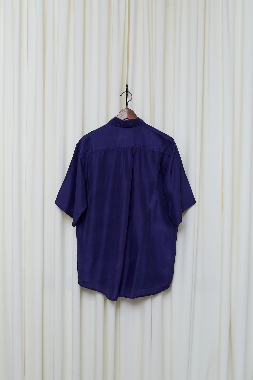 Cobalt silk shirt