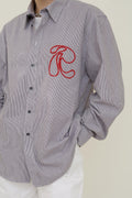 R-Collective brown striped
