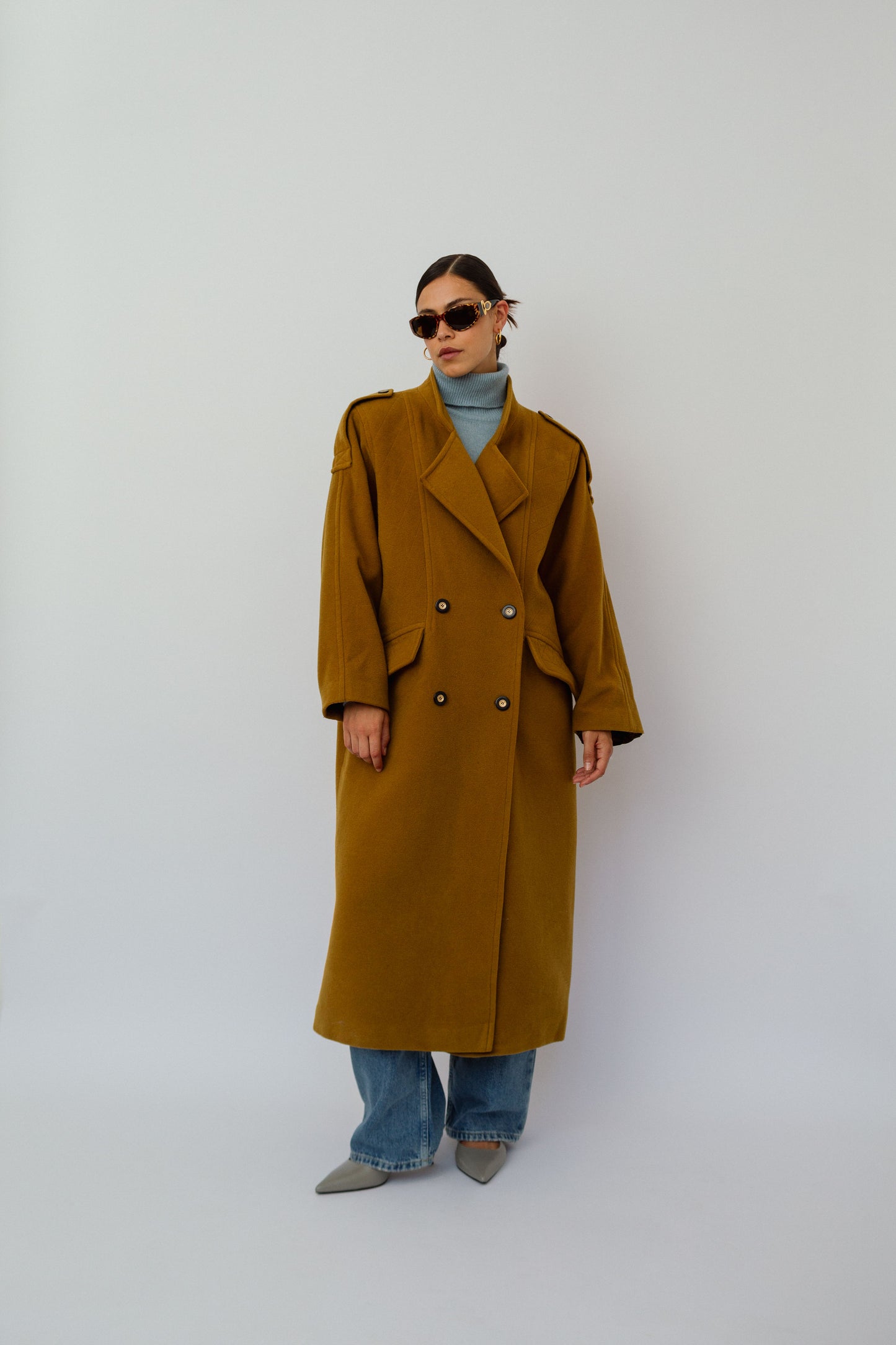 Khaki wool coat