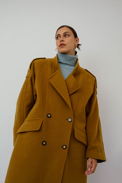 Khaki wool coat