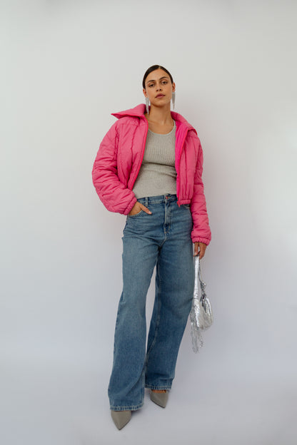 Barbiecore puffer