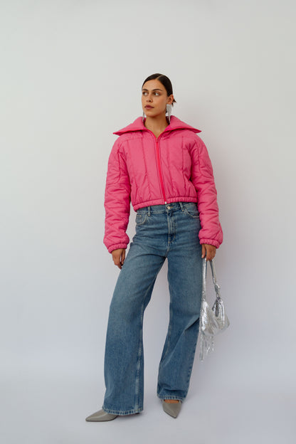 Barbiecore puffer