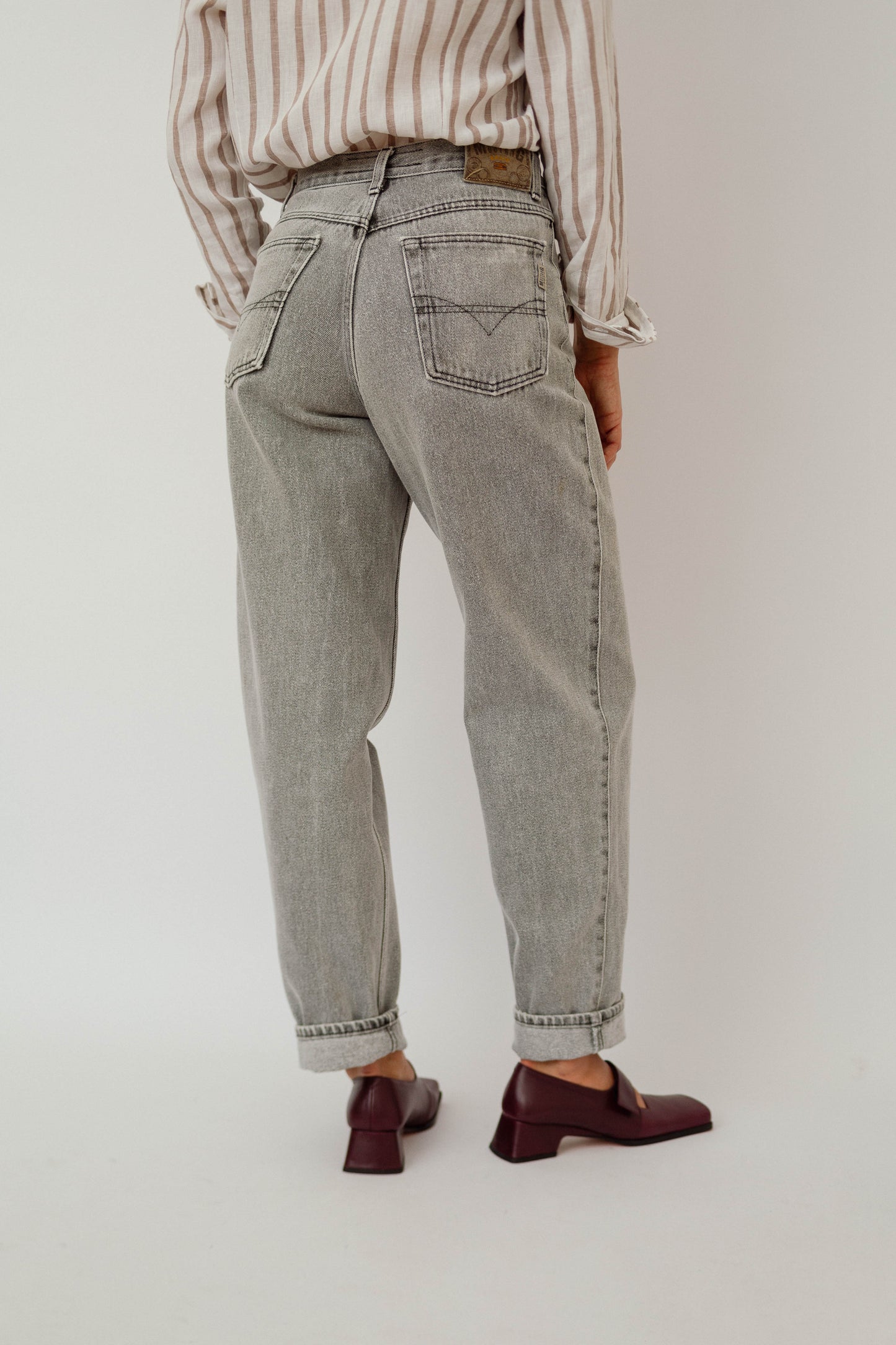 Grey denim jeans