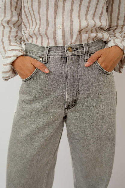 Grey denim jeans