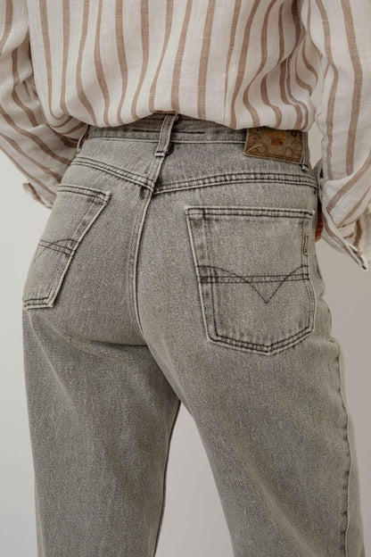 Grey denim jeans