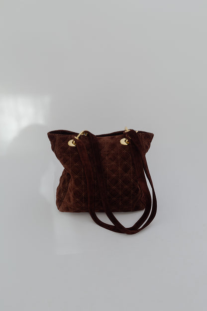 Suede leather bag