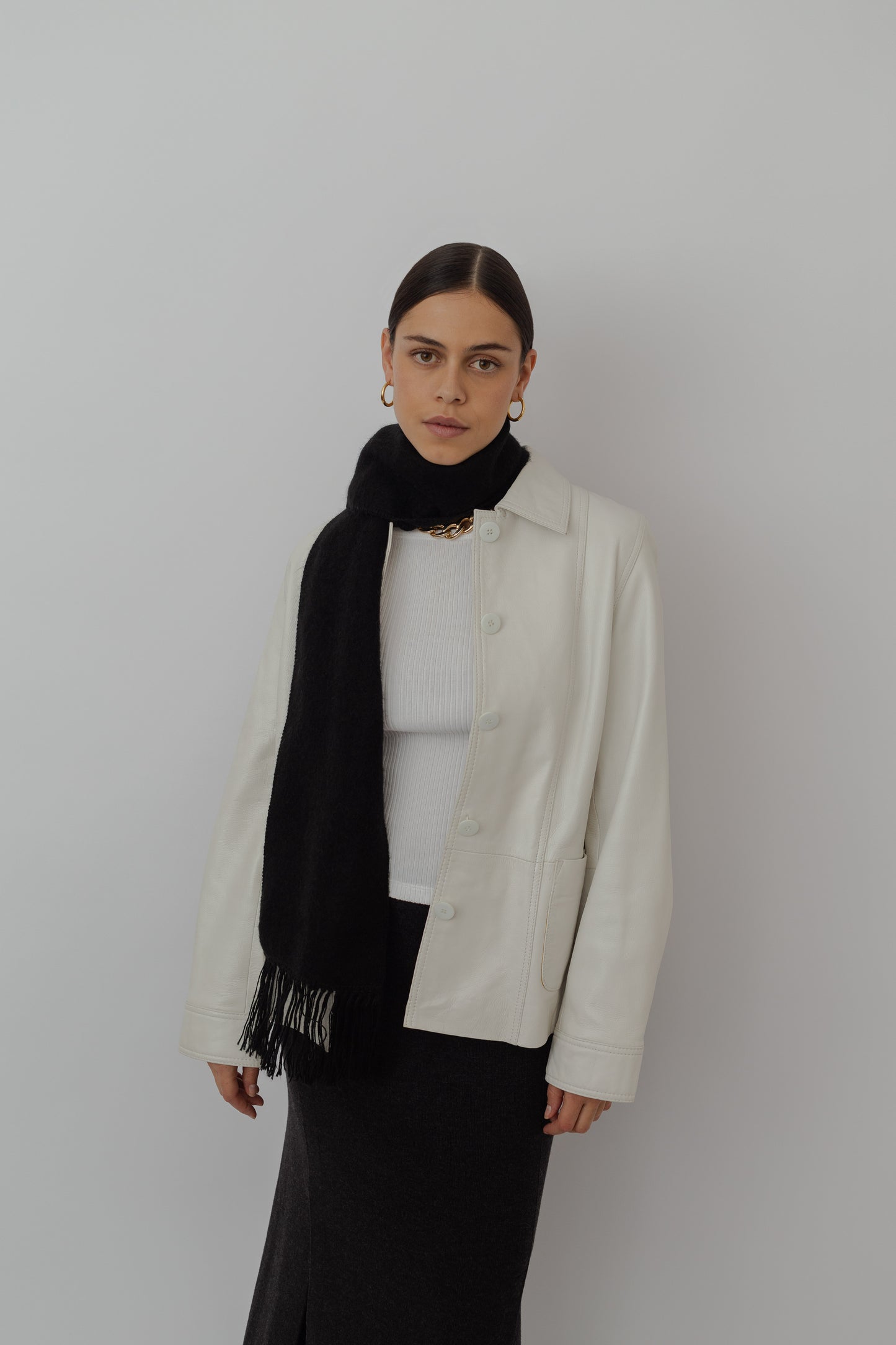 Black Alpaca scarf