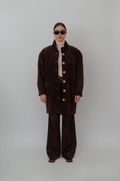 Vintage quilted suede Jacket