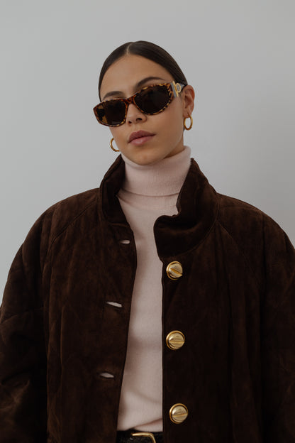Vintage quilted suede Jacket