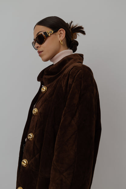 Vintage quilted suede Jacket