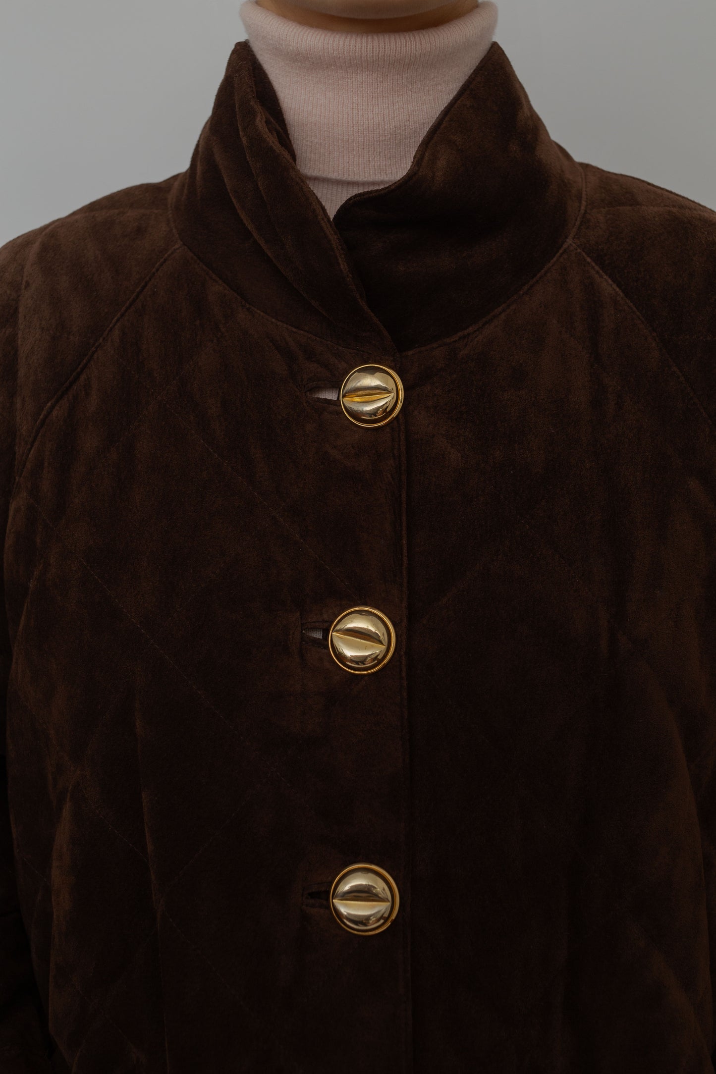 Vintage quilted suede Jacket