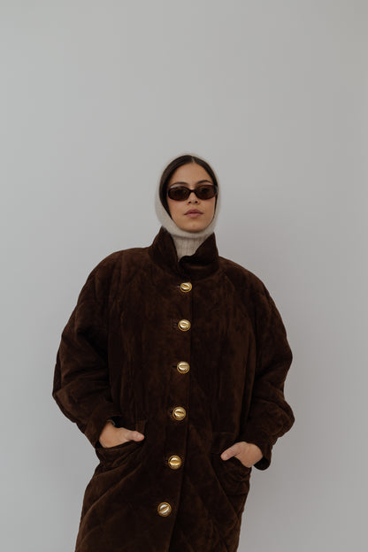 Vintage quilted suede Jacket