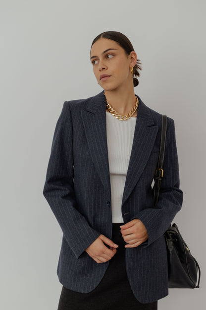 Perfectly tailored striped blazer