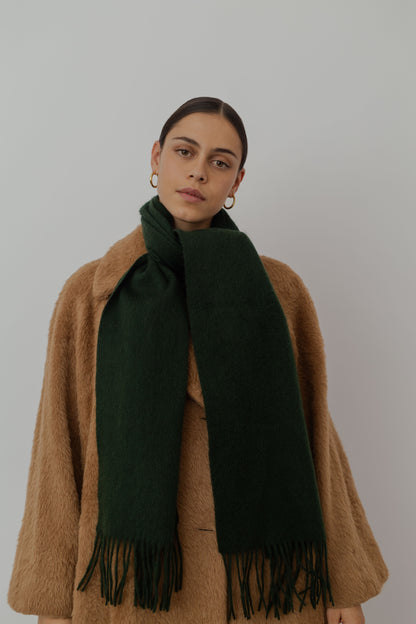 Racing green scarf