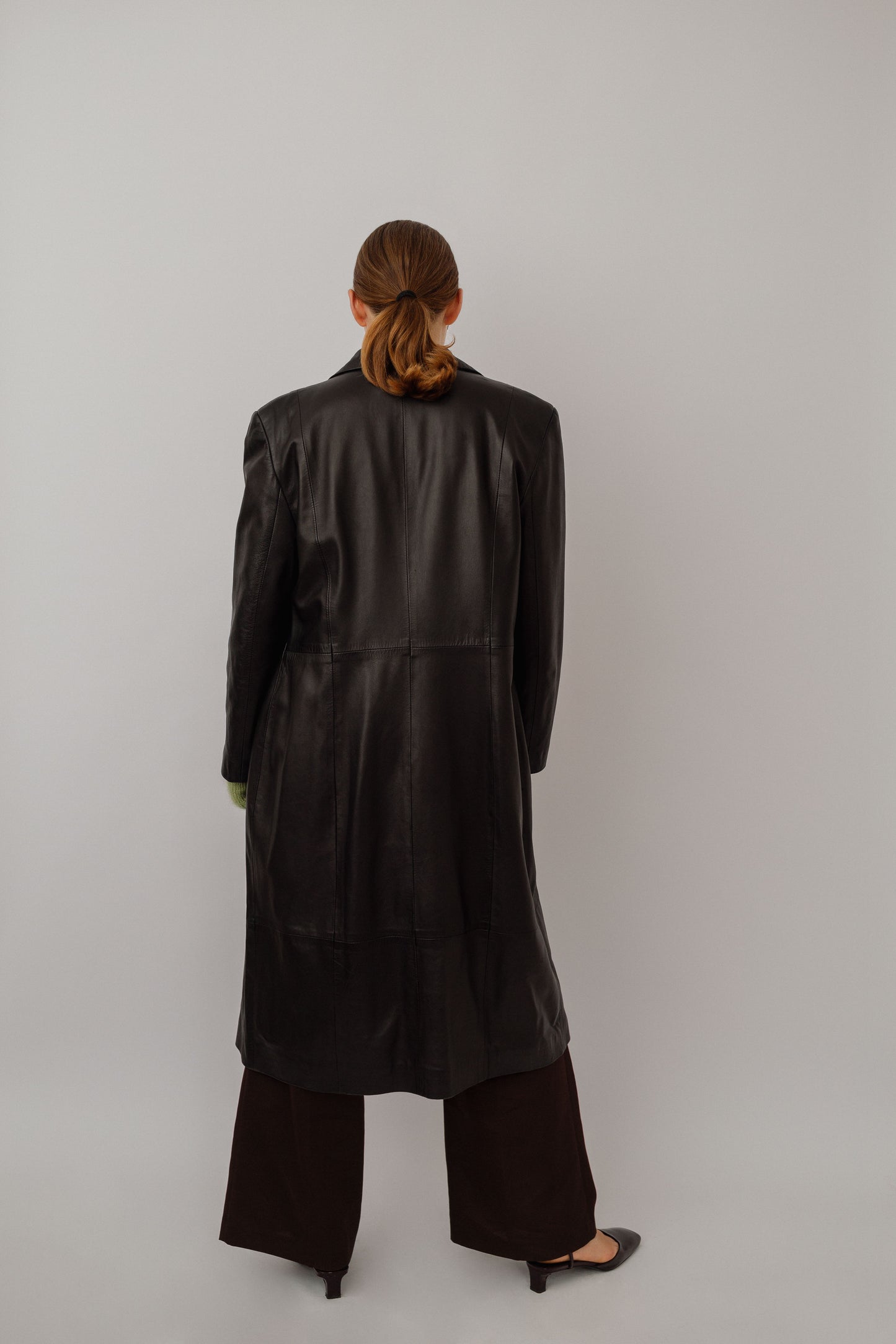 Soft leather coat