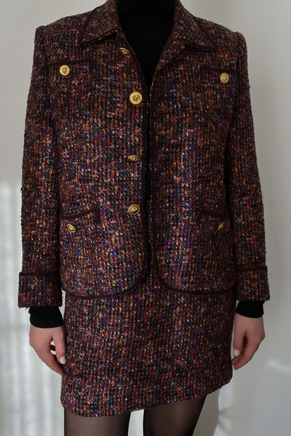 Tweed Mini-skirt Set