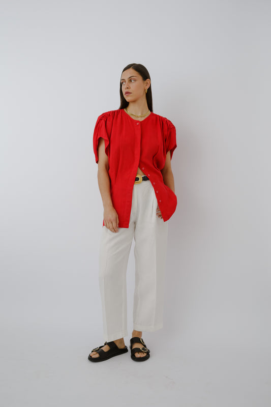 Vintage linen blouse