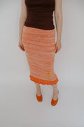 Knitted beach skirt