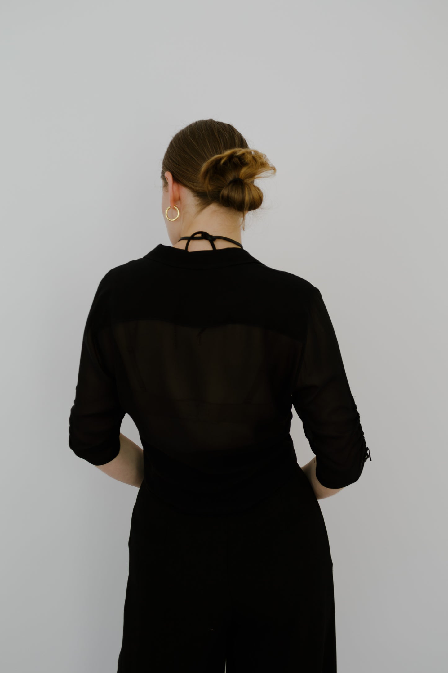 Transparent cropped top