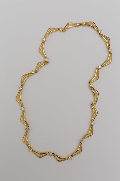 Sparkling retro necklace