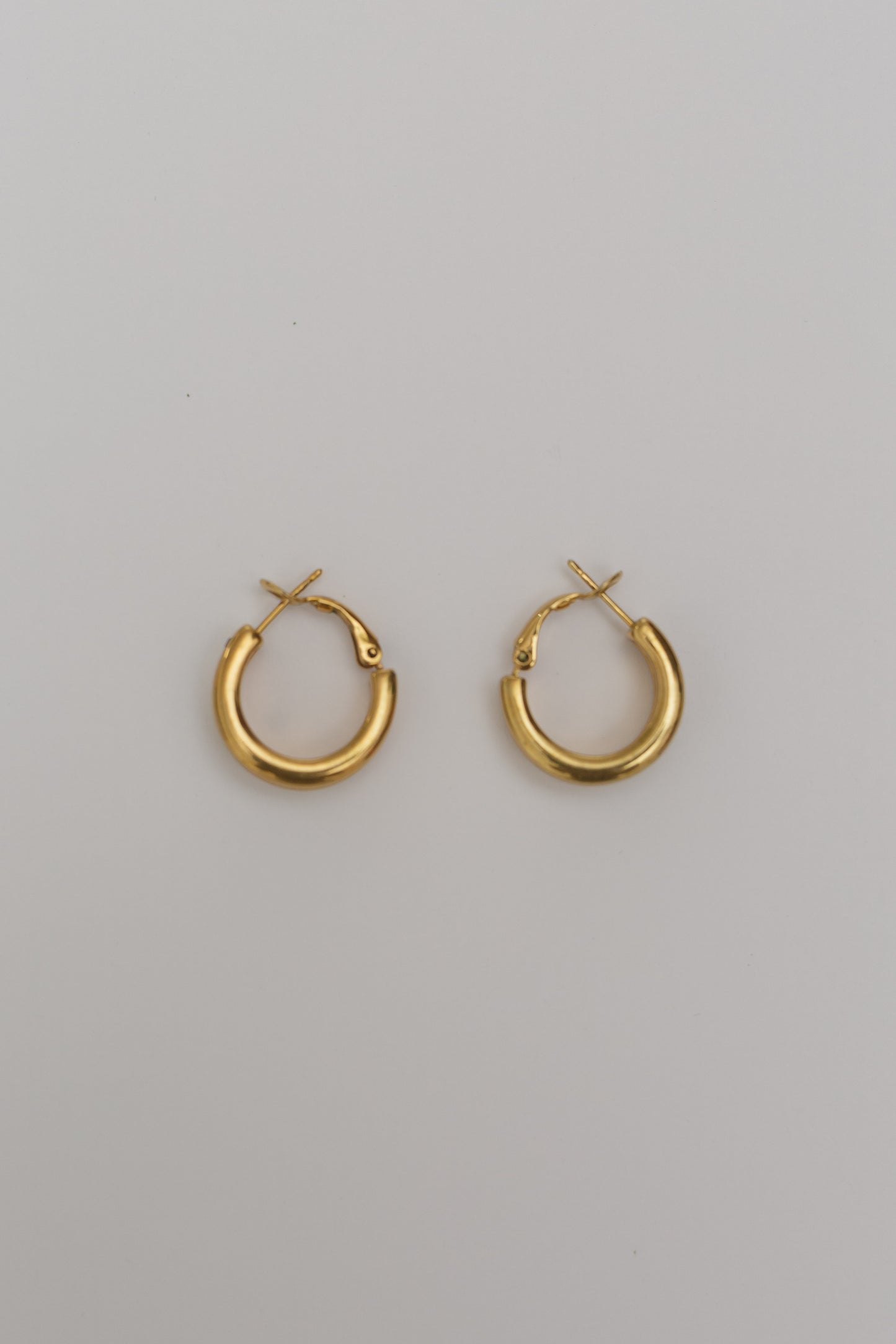 Retro hoops with blue stones