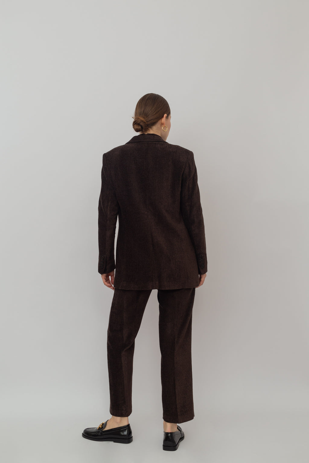Madeleine velvet herringbone suit