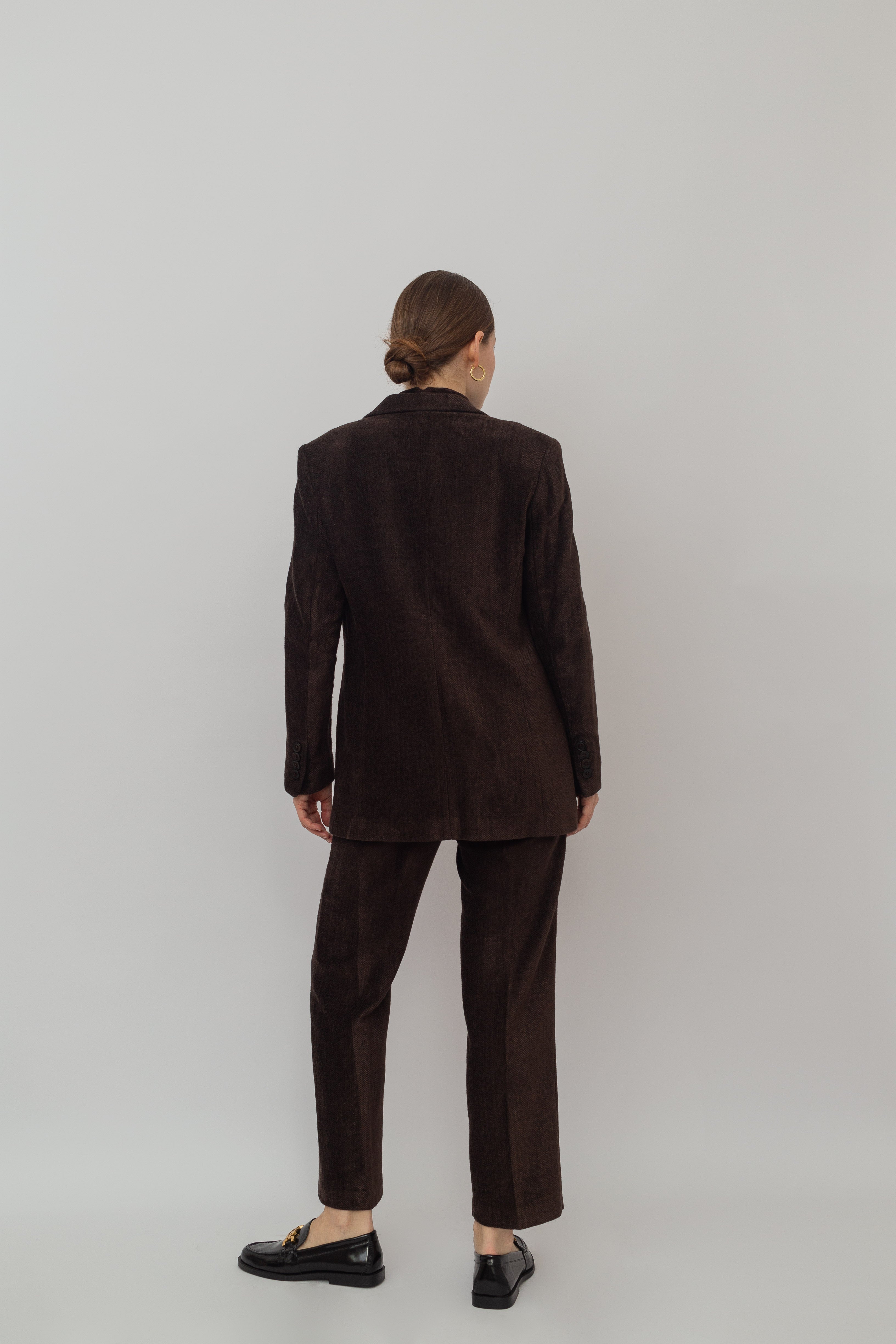 Madeleine velvet herringbone suit
