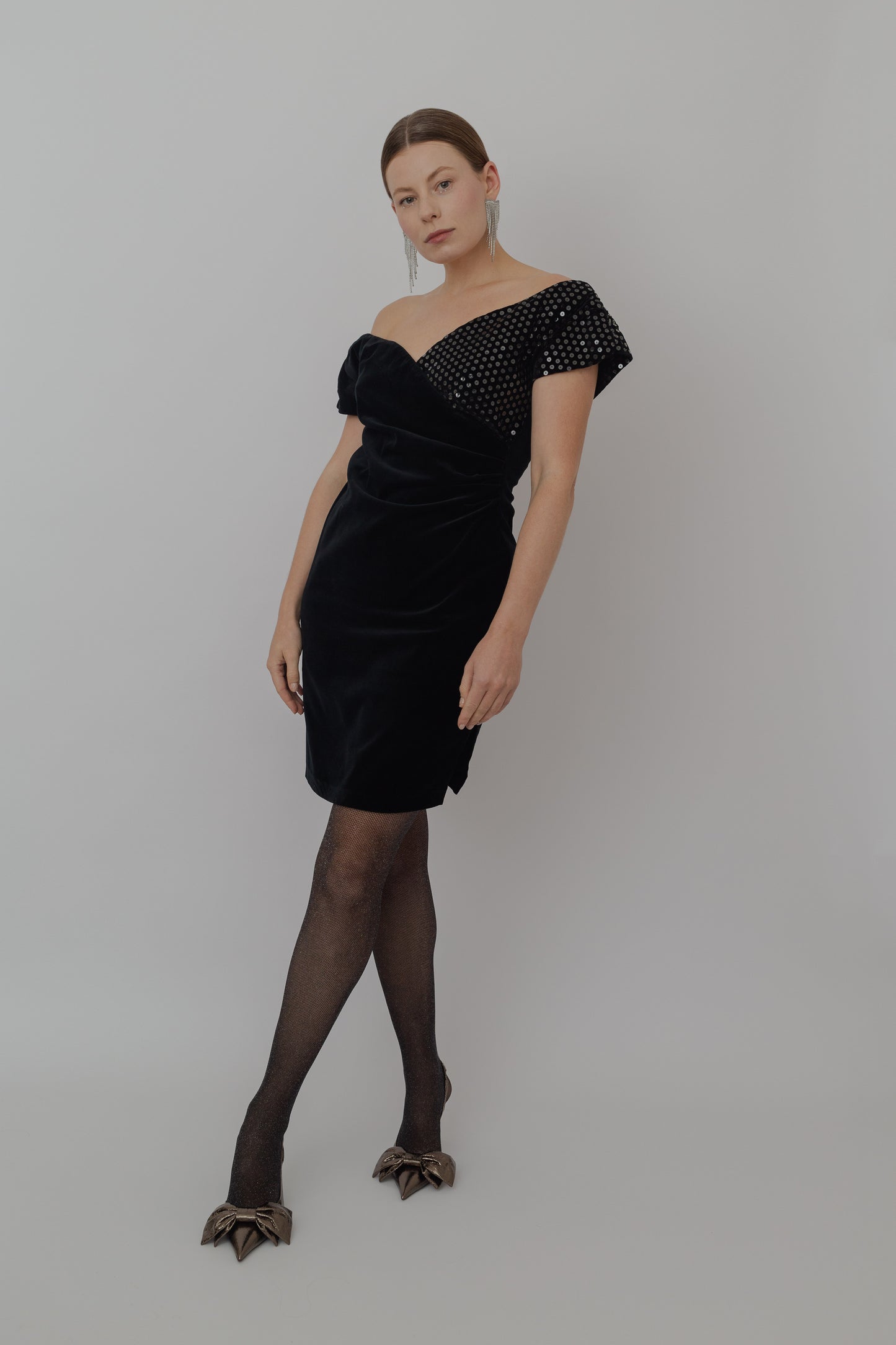 Velvet mini dress