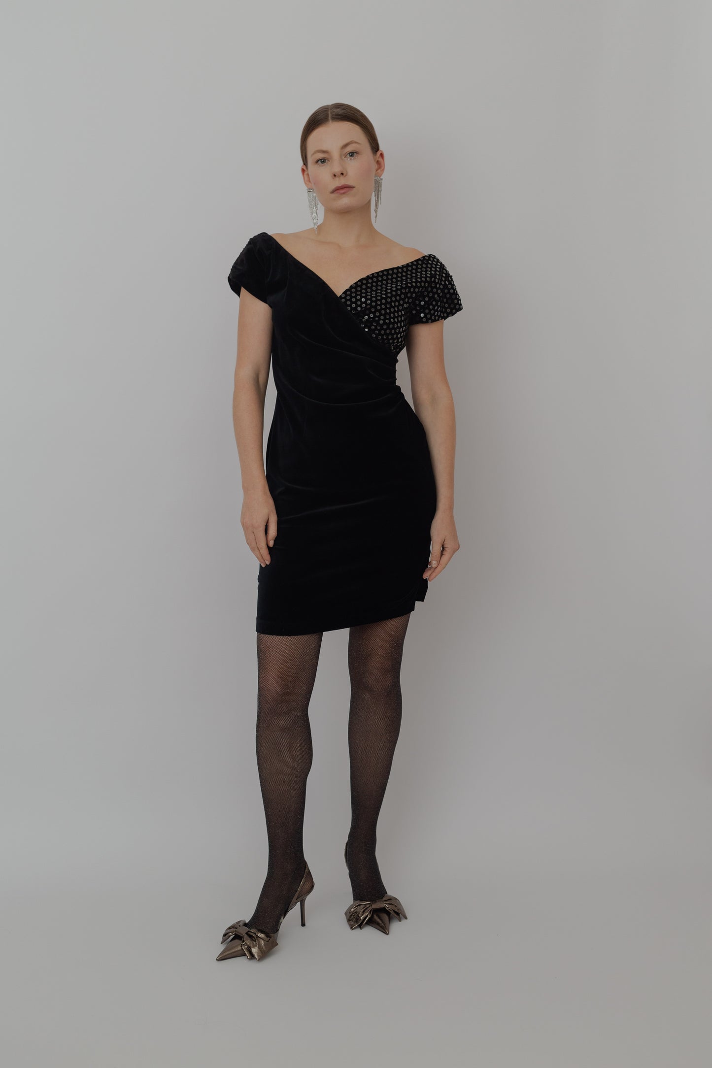 Velvet mini dress