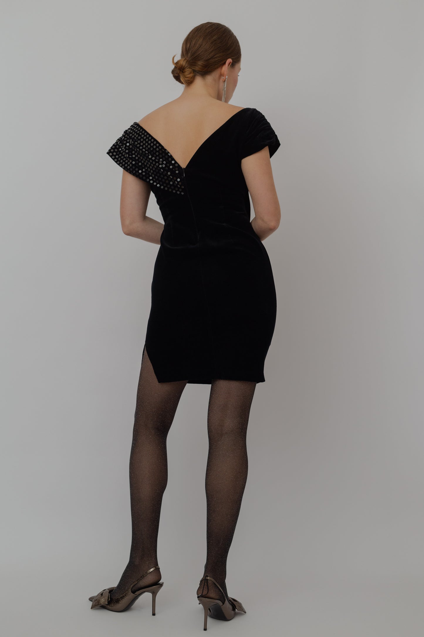 Velvet mini dress