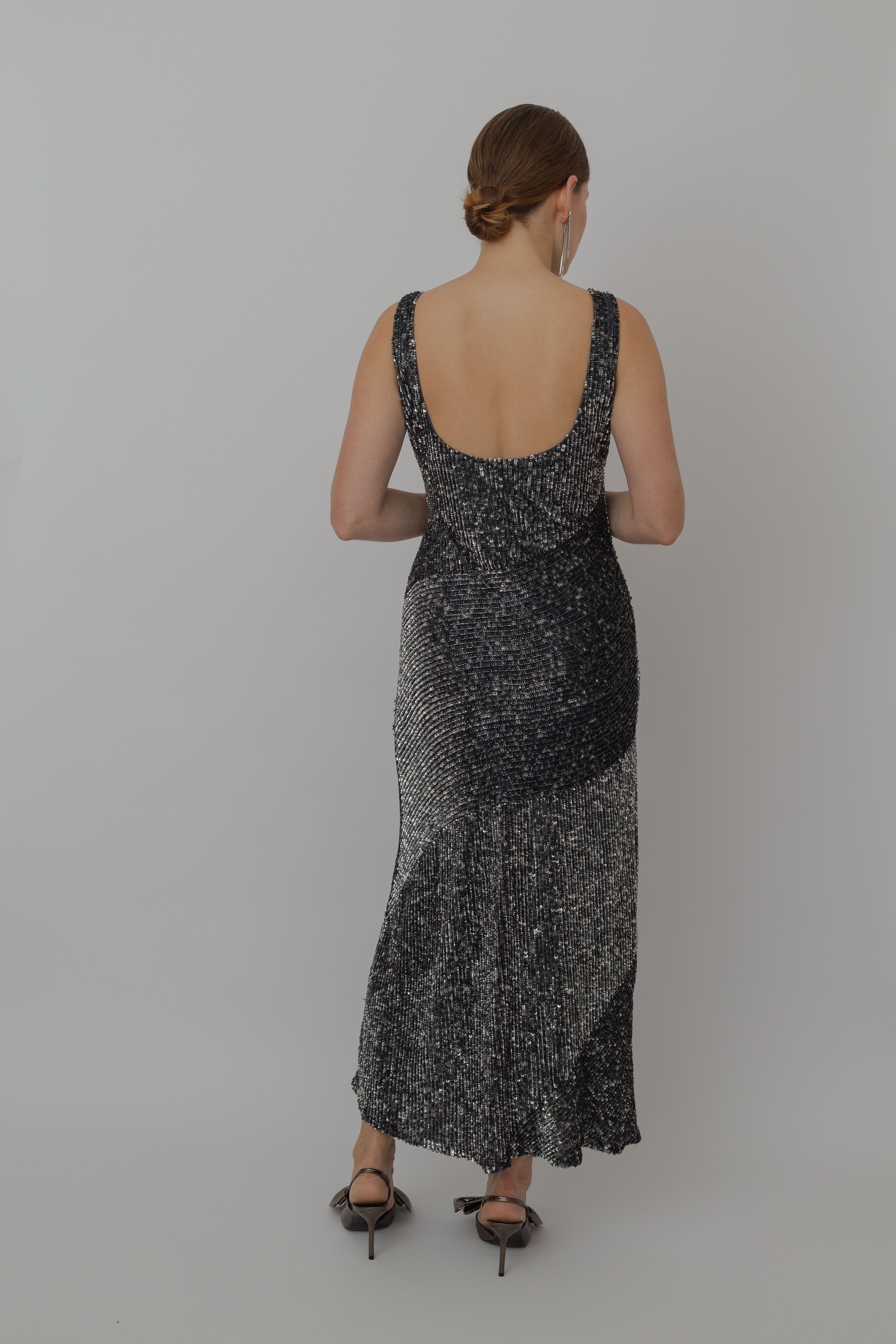 Moonlit shimmer sequin gown