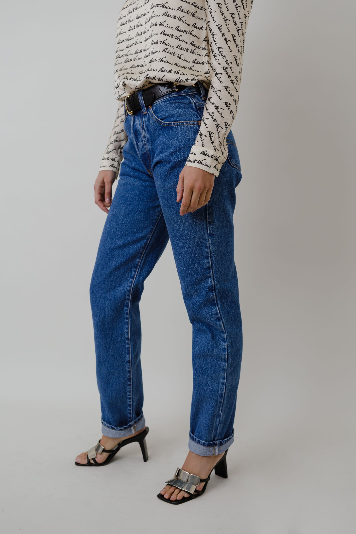 Straight-cut vintage jeans